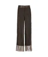 Peserico Linen And Viscose Pants In Black