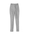 Peserico Linen And Wool Pants In Gray