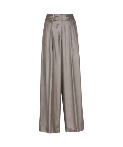 Peserico Belt Loops Slacks In Gray