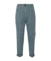 Peserico Belt Loops Slacks In Green
