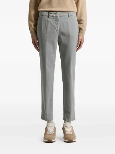 Peserico Belt-loops Trousers In Gray