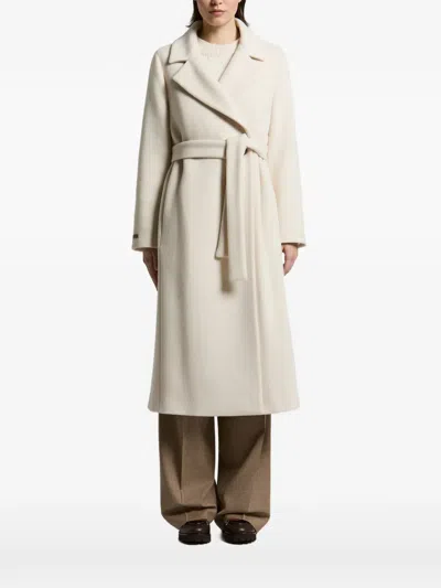 Peserico Belted Notch-lapel Coat In Neutral