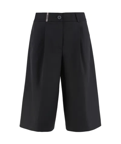 Peserico Bermuda Shorts In Black
