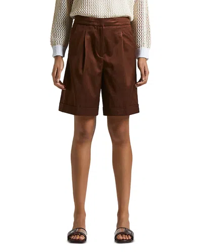 Peserico Bermuda Shorts In Tobacco