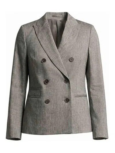 Peserico Blazer In Gray