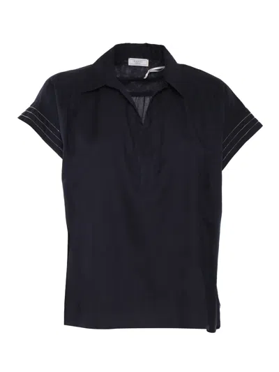 Peserico Blouse In Blue