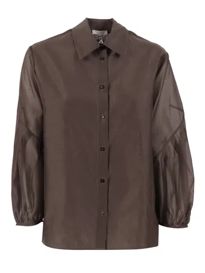Peserico Blouse In Brown