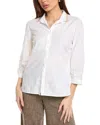 Peserico Embroidered-collar Shirt In White