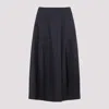 Peserico Flared Midi Skirt In Blue