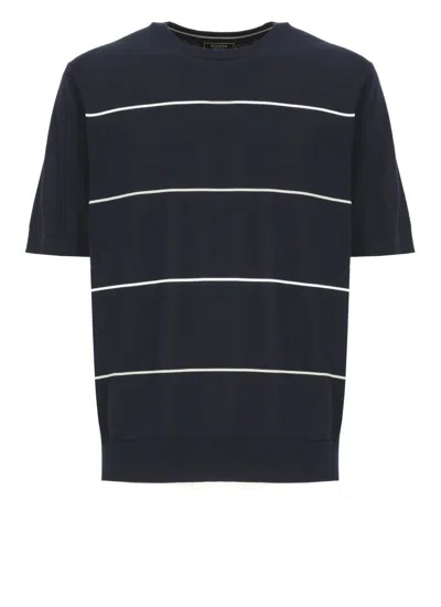 PESERICO PESERICO BLUE COTTON POLO SHIRT