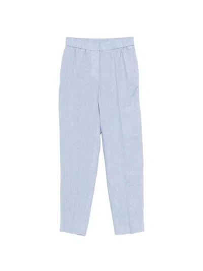 Peserico Blue Tapered Trousers