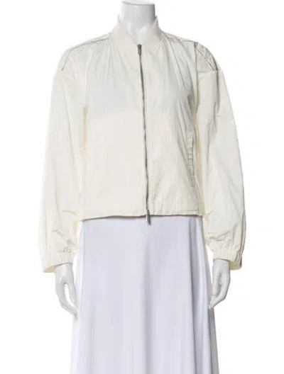 Pre-owned Peserico Bomber Jacket In Neutral