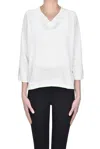 Peserico Boxy Pullover In White
