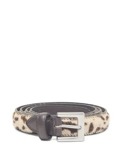 Peserico Buckle-fastening Leather Belt In Multi