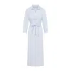 Peserico Chemisier Linen Midi Shirt Dress