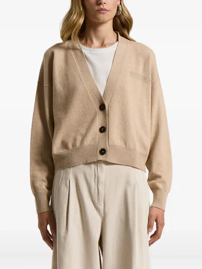 Peserico Button Embellished Cardigan In Multi