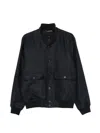 Peserico Button Flap-pocket Jacket In Black
