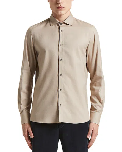 Peserico Button Front Shirt In Neutral