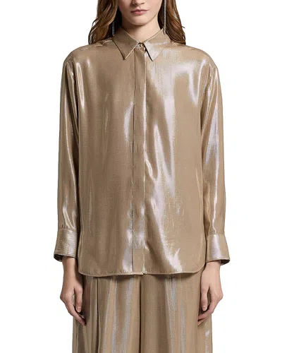 Peserico Button Front Shirt In Neutral