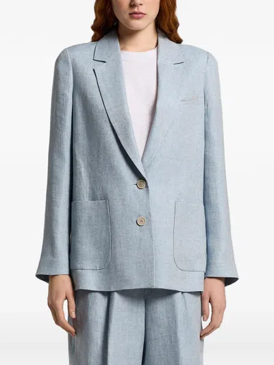 PESERICO PESERICO BUTTON PATCH-POCKET BLAZER