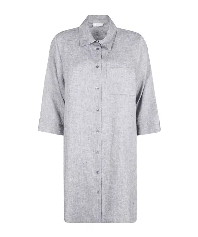 Peserico Button Shirt In Gray