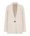 Peserico Button Single-breasted Blazer In Neutral