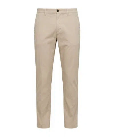 Peserico Button Tailored Trousers In Brown