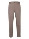 Peserico Button Trousers In Brown