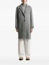 Peserico Notch Lapel Coat In Gray