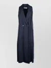 Peserico Buttoned Jackets & Sleeveless Vests In Blue