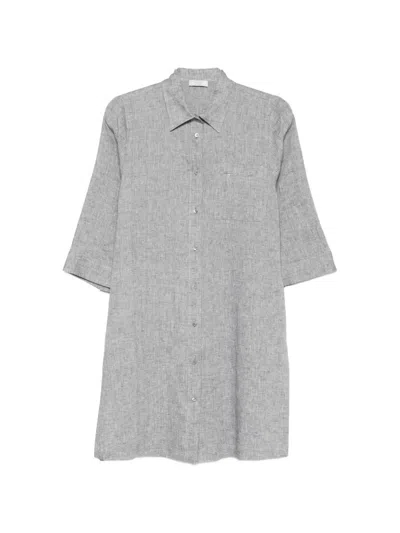 Peserico Buttoned Shirt In Gray