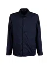 Peserico Buttoned Shirt Jacket In Blue