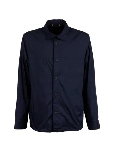 Peserico Buttoned Shirt Jacket In Blue