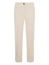 Peserico Buttoned Straight Trousers In Brown