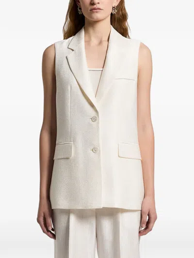 Peserico Buttoned Vest In White