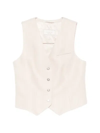 Peserico Buttoned Waistcoat In Neutral