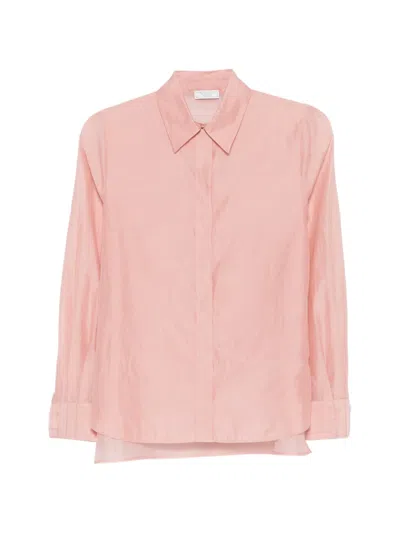 Peserico Button-fastening Long-sleeve Shirt In Pink
