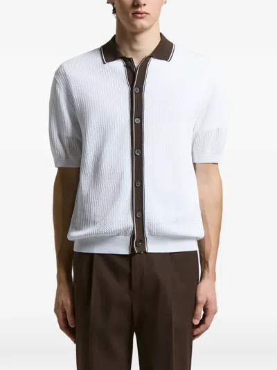 Peserico Button-up Polo In White