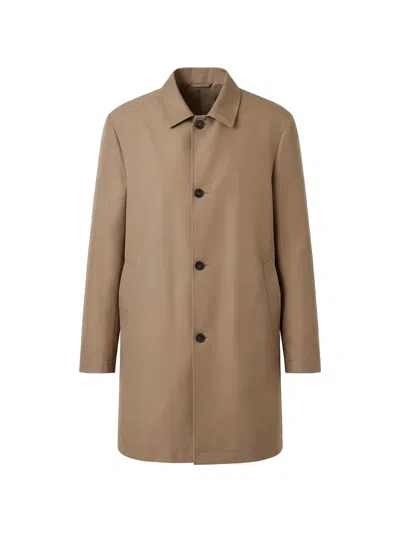 Peserico Button-up Single-breasted Coat In Brown