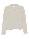 Peserico Cable-knit V-neck Sweater In Multi