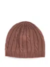 CABLE-KNIT BEANIE HAT