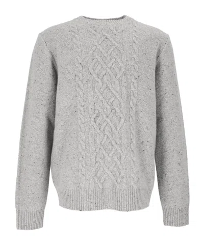 Peserico Cable-knit Sweater In Gray