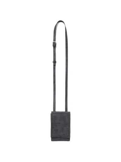 Peserico Calf Suede Foldover Crossbody Mini Bag In Black
