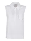 Peserico Sleek Trapezoid Polo Shirt With Masculine Collar
