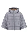 Peserico Cape Down Jacket Casual Jackets And Parka Gray