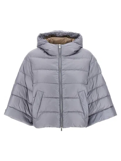 Peserico Cape Down Jacket Casual Jackets And Parka Gray