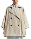 Peserico Cape Jacket In Amber Beige