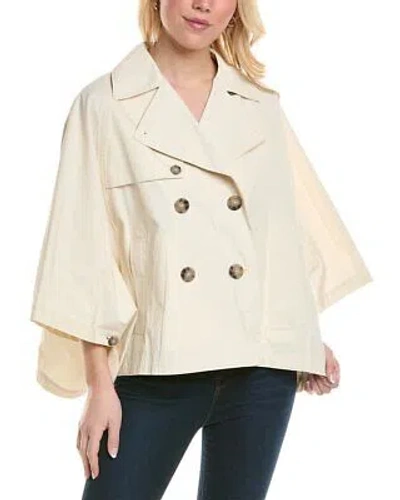 Pre-owned Peserico Cape Jacket Women's In White