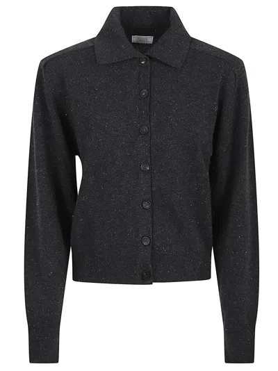 Peserico Cardigan Donna In Tricot In Black
