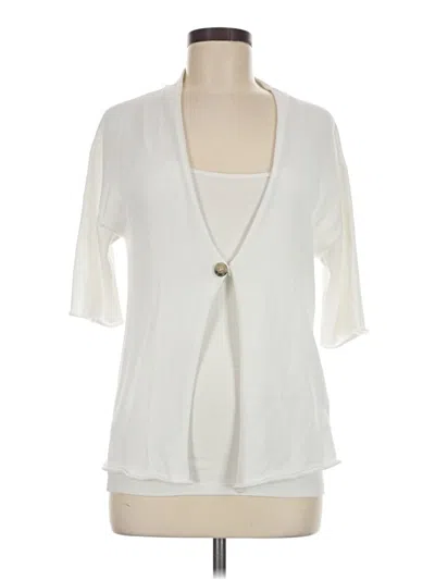 Pre-owned Peserico Cardigan Sweater In Ivory